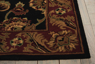 Nourison India House IH04 Black Area Rug Detail Image