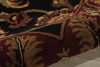 Nourison India House IH04 Black Area Rug Detail Image