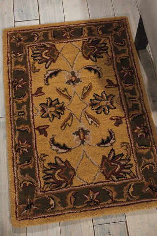 Nourison India House IH17 Gold Area Rug Room Image