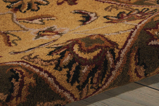 Nourison India House IH17 Gold Area Rug Detail Image