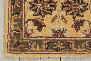 Nourison India House IH17 Gold Area Rug Corner Image