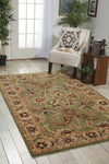 Nourison India House IH18 Green Area Rug Room Image Feature