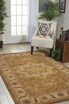 Nourison India House IH66 Olive Area Rug Room Image Feature