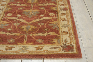 Nourison India House IH75 Brick Area Rug Detail Image