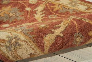 Nourison India House IH75 Brick Area Rug Detail Image