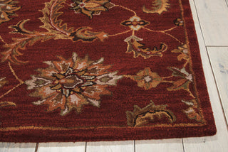 Nourison India House IH83 Brick Area Rug Detail Image