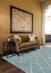 Nourison Intermix INT02 Wave Area Rug by Barclay Butera Room Image Feature