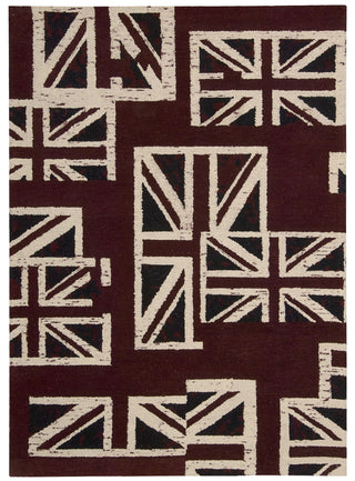 Nourison Intermix INT05 Union Jack Area Rug by Barclay Butera main image