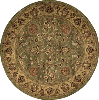 Nourison Jaipur JA12 Green Area Rug Round Image