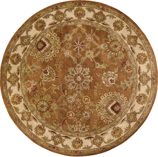 Nourison Jaipur JA13 Rust Area Rug Round Image