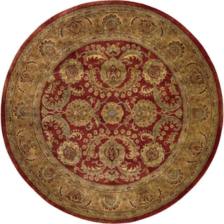 Nourison Jaipur JA17 Burgundy Area Rug Round Image