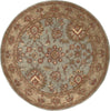 Nourison Jaipur JA19 Aqua Area Rug Round Image