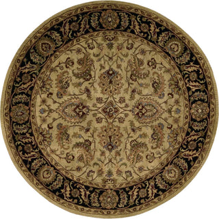 Nourison Jaipur JA22 Light Gold Area Rug Round Image