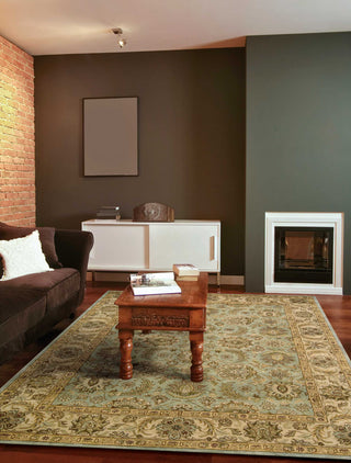 Nourison Jaipur JA34 Seafoam Area Rug Room Image Feature