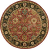 Nourison Jaipur JA35 Brick Area Rug Round Image