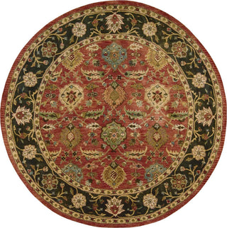 Nourison Jaipur JA35 Brick Area Rug Round Image