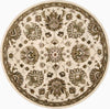 Nourison Jaipur JA47 Ivory Area Rug Round Image