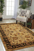 Nourison Jaipur JA22 Light Gold Area Rug Room Image Feature