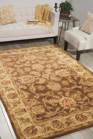 Nourison Jaipur JA23 Brown Area Rug Room Image Feature