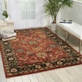 Nourison Jaipur JA35 Brick Area Rug Room Image Feature