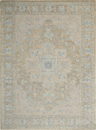 Nourison Jazmine JAZ01 Grey/Blue Area Rug 9' X 12'