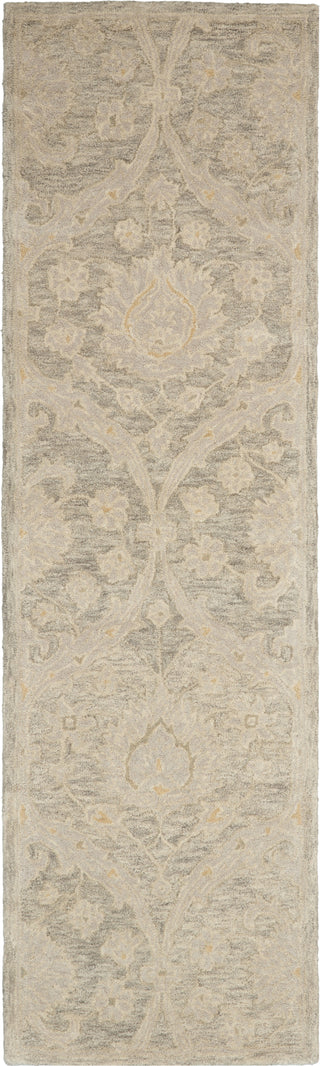 Nourison Jazmine JAZ03 Grey Area Rug Room Image Feature