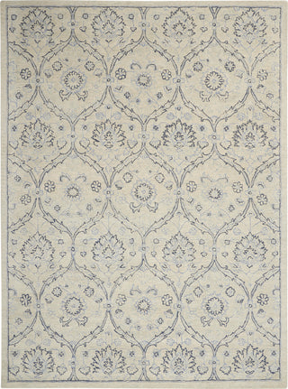 Nourison Jazmine JAZ03 Ivory/Blue Area Rug 9' X 12'