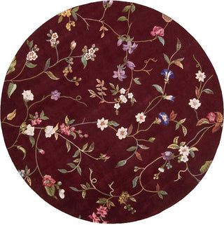 Nourison Julian JL45 Ruby Area Rug Round Image