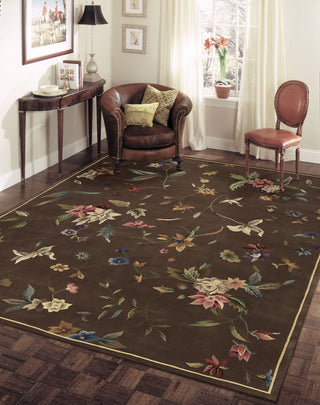 Nourison Julian JL53 Mushroom Area Rug 6' X 9' Living Space Shot Feature