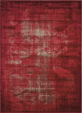 Nourison Karma KRM01 Red Area Rug 