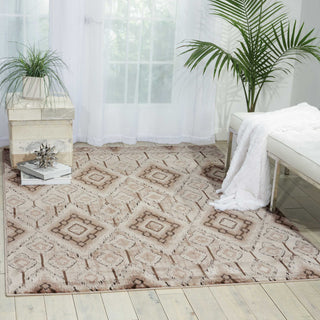 Nourison Karma KRM02 Beige Area Rug Room Image Feature