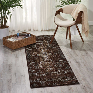 Nourison Karma KRM04 Mocha Area Rug Room Image