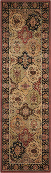 Nourison Lumiere KI601 Persian Tapestry Multicolor Area Rug by Kathy Ireland