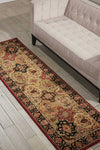 Nourison Lumiere KI601 Persian Tapestry Multicolor Area Rug by Kathy Ireland 3' X 8'
