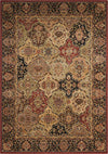 Nourison Lumiere KI601 Persian Tapestry Multicolor Area Rug by Kathy Ireland 6' X 8'