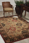 Nourison Lumiere KI601 Persian Tapestry Multicolor Area Rug by Kathy Ireland 6' X 8' Feature