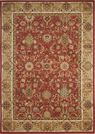 Nourison Lumiere KI602 Stateroom Brick Area Rug by Kathy Ireland 6' X 8'