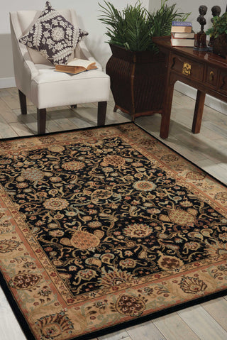 Nourison Lumiere KI602 Stateroom Onyx Area Rug by Kathy Ireland 6' X 8'