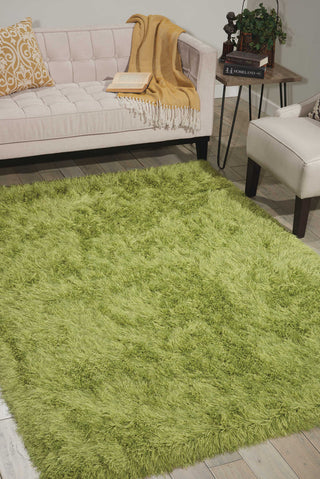 Nourison Studio KI900 Sunset Boulevard Shag Peridot Area Rug by Kathy Ireland Room Image Feature