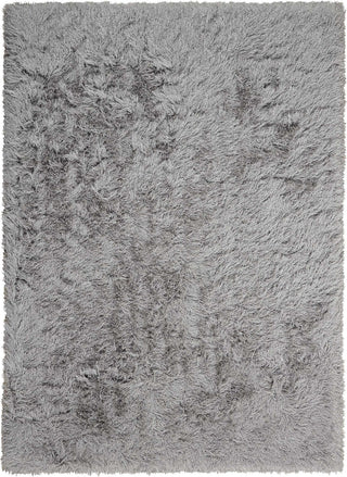 Nourison Studio KI900 Sunset Boulevard Shag Silver Area Rug by Kathy Ireland 5' X 7'