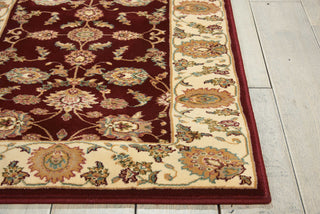 Nourison Antiquities ANT01 Empress Garden Garnet Area Rug by Kathy Ireland 3' X 8'