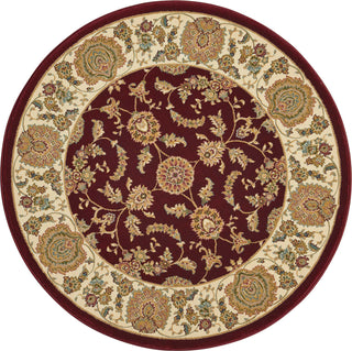 Nourison Antiquities ANT01 Empress Garden Garnet Area Rug by Kathy Ireland 3' 9'' Round