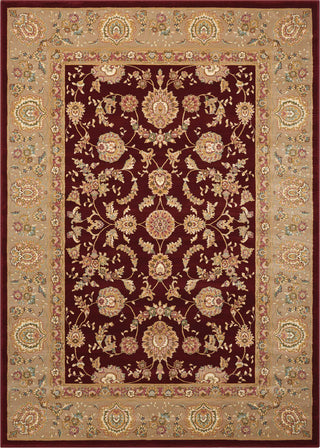 Nourison Antiquities ANT01 Empress Garden Garnet Area Rug by Kathy Ireland 5' X 7'