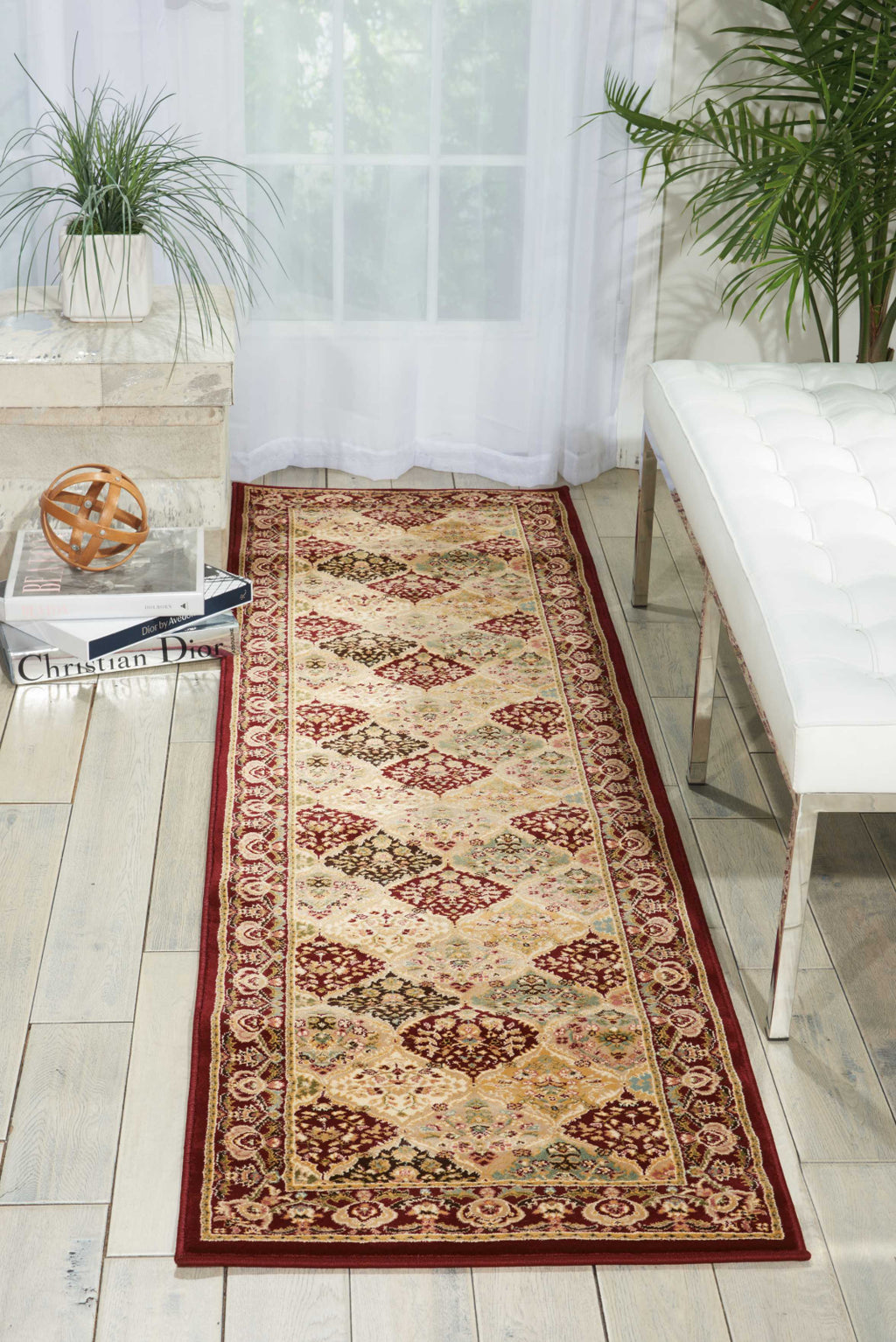 Nourison Antiquities ANT02 Washington Square Multicolor Area Rug by Kathy Ireland Texture Image Feature