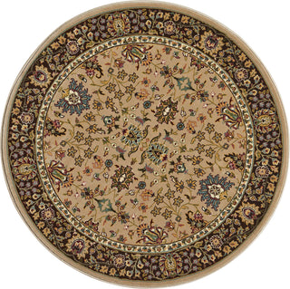 Nourison Antiquities ANT04 Royal Countryside Cream Area Rug by Kathy Ireland 3' 9'' Round