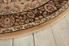 Nourison Antiquities ANT04 Royal Countryside Cream Area Rug by Kathy Ireland 6' Round