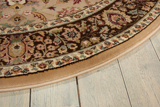 Nourison Antiquities ANT04 Royal Countryside Cream Area Rug by Kathy Ireland 6' Round