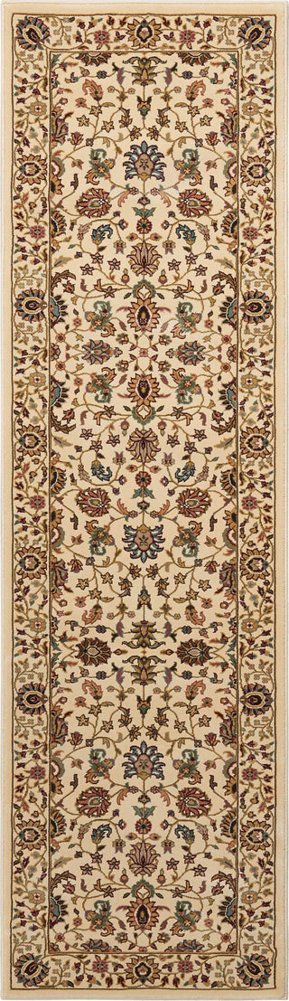 Nourison Antiquities ANT04 Royal Countryside Ivory Area Rug by Kathy Ireland 2'2'' X 7'6'' Runner