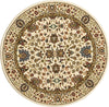 Nourison Antiquities ANT04 Royal Countryside Ivory Area Rug by Kathy Ireland 3' 9'' Round