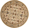 Nourison Antiquities ANT04 Royal Countryside Ivory Area Rug by Kathy Ireland 5' 3'' Round